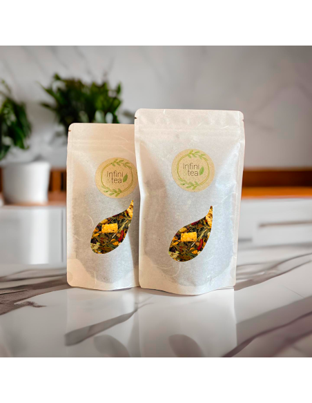 Thé Vert & Blanc - Lemon Kiss - Citron & Griotte | Infini & Tea |