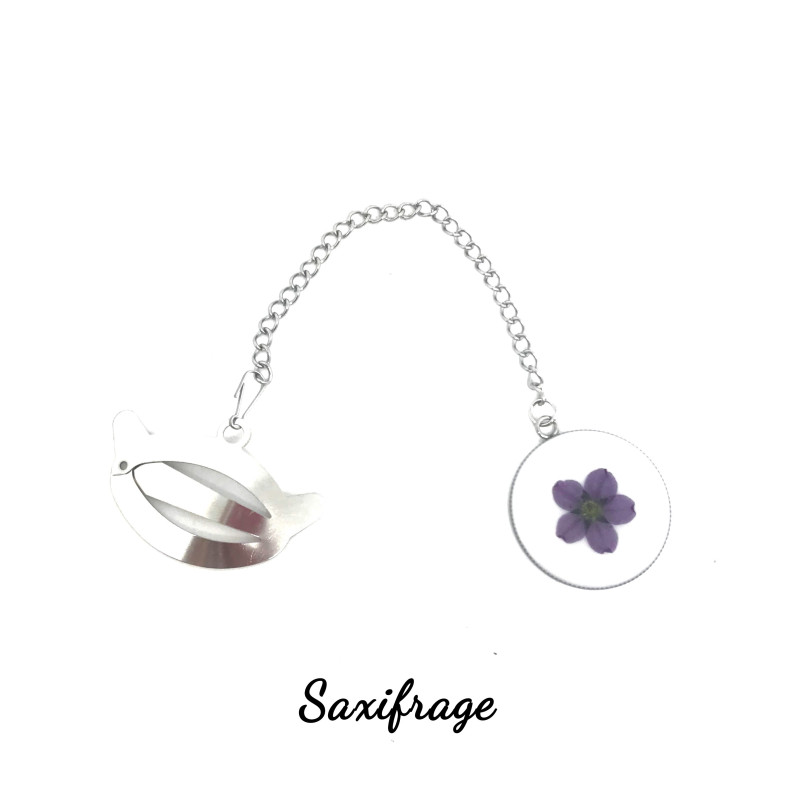Porte Filtre/Fermoir Pour Sachet De Thé avec Bijou Pendentif